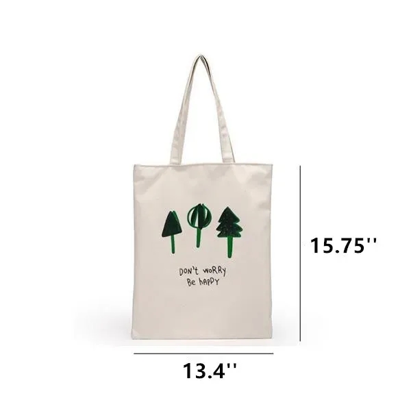 Canvas Tote Bag with Zipper - Canvas Tote Bag with Zipper - Image 1 of 3