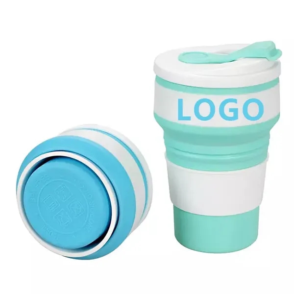silicone folding cup household portable creative mug - silicone folding cup household portable creative mug - Image 1 of 7