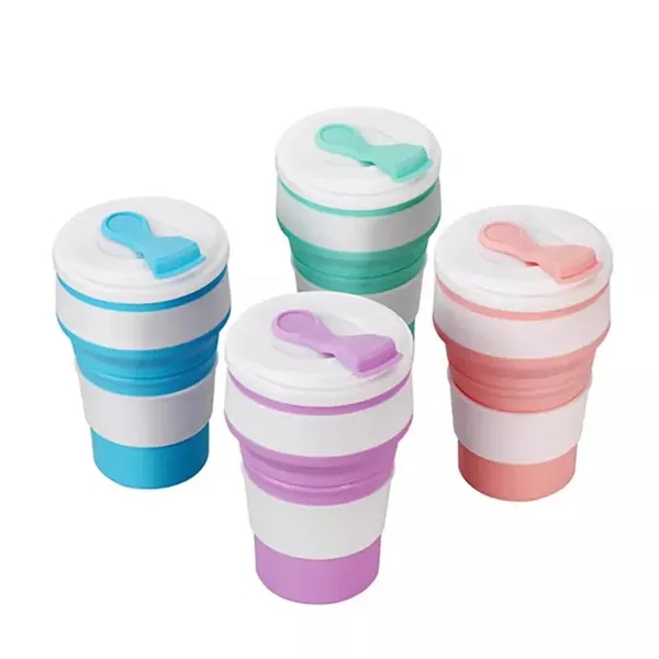 silicone folding cup household portable creative mug - silicone folding cup household portable creative mug - Image 2 of 7