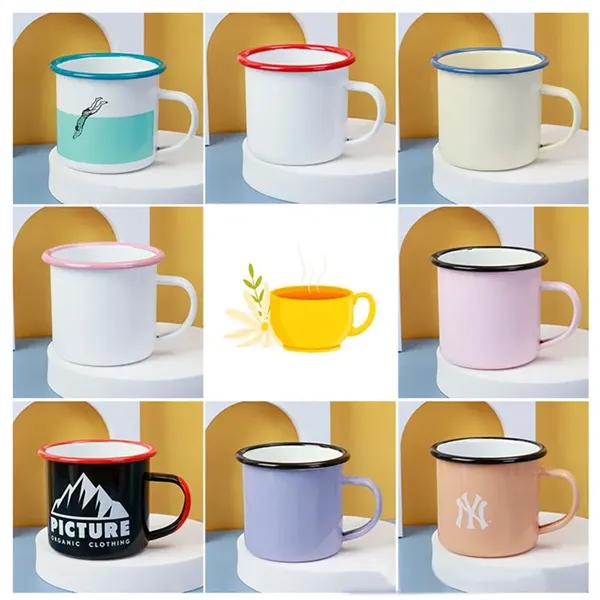 Custom Full Color Imprint 12 OZ Enamel Mug - Custom Full Color Imprint 12 OZ Enamel Mug - Image 7 of 7