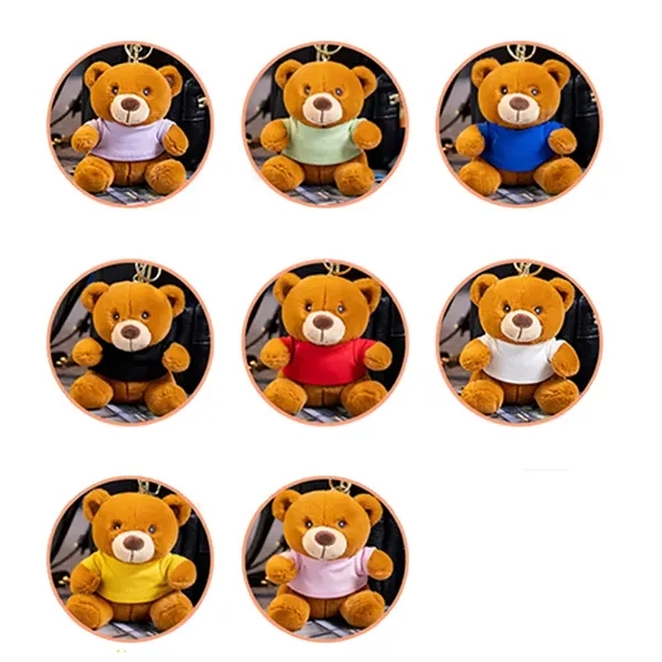 Custom Stuffed Animal Teddy Bear Keychain - Custom Stuffed Animal Teddy Bear Keychain - Image 2 of 4