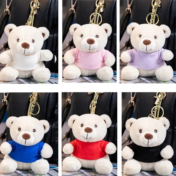 Custom Stuffed Animal Teddy Bear Keychain - Custom Stuffed Animal Teddy Bear Keychain - Image 3 of 4