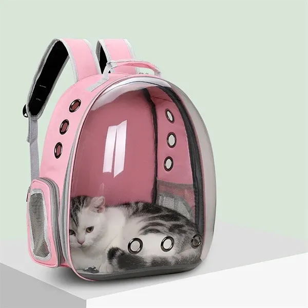 Transparent Space Capsule Pet Carrier Cat Backpack - Transparent Space Capsule Pet Carrier Cat Backpack - Image 1 of 5