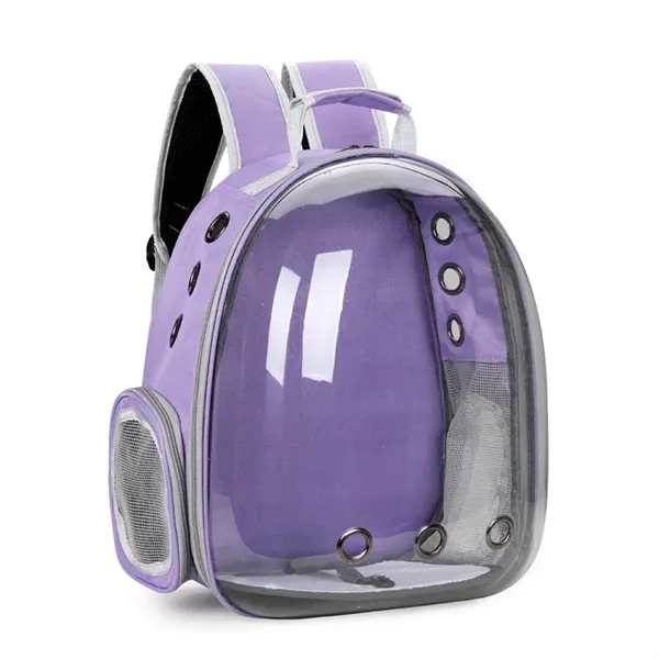 Transparent Space Capsule Pet Carrier Cat Backpack - Transparent Space Capsule Pet Carrier Cat Backpack - Image 3 of 5