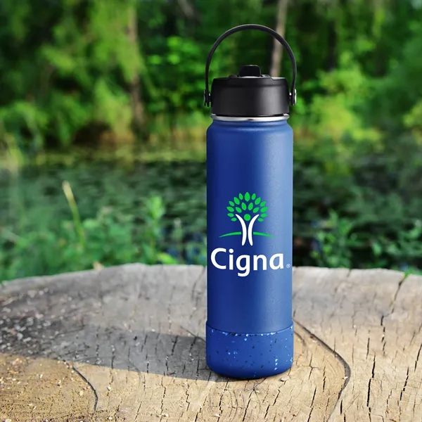 27 oz. Stainless Steel Water Bottle / Silicone Bottom Sleeve - 27 oz. Stainless Steel Water Bottle / Silicone Bottom Sleeve - Image 0 of 18