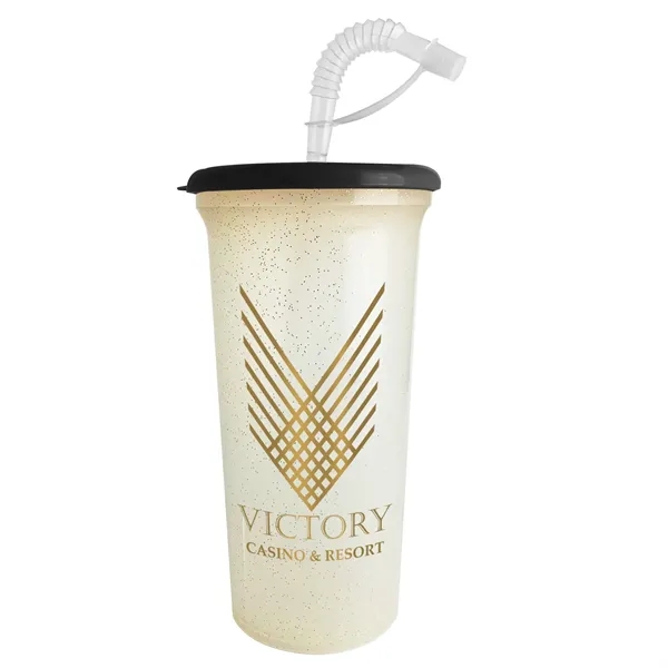 Super Sipper 32 oz Sport Sipper Cup with Gold Flakes - Super Sipper 32 oz Sport Sipper Cup with Gold Flakes - Image 2 of 2
