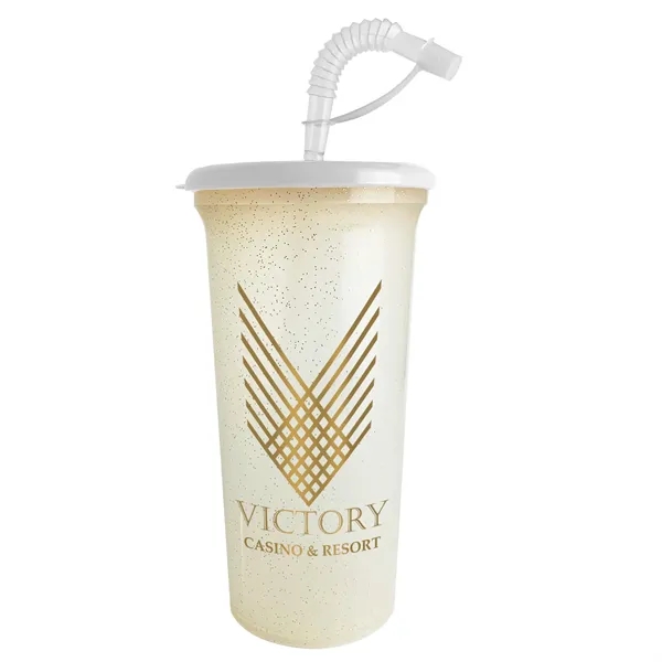 Super Sipper 32 oz Sport Sipper Cup with Gold Flakes - Super Sipper 32 oz Sport Sipper Cup with Gold Flakes - Image 1 of 2