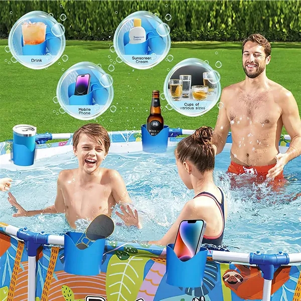Plastic Cup Holder Set For Above Ground Swimming Pool - Plastic Cup Holder Set For Above Ground Swimming Pool - Image 1 of 2