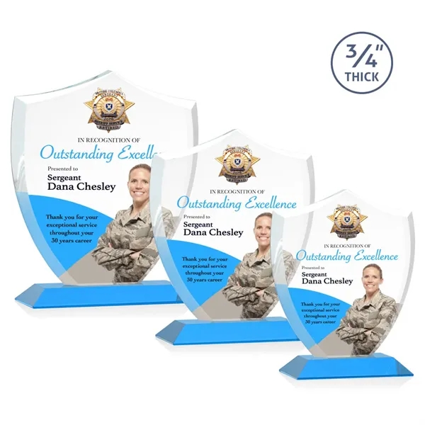 Scudo Shield VividPrint™ Award - Sky Blue - Scudo Shield VividPrint™ Award - Sky Blue - Image 0 of 9