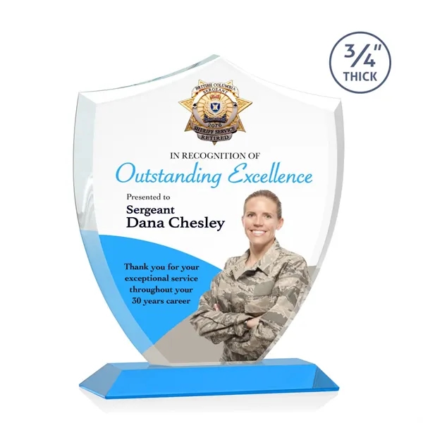 Scudo Shield VividPrint™ Award - Sky Blue - Scudo Shield VividPrint™ Award - Sky Blue - Image 8 of 9