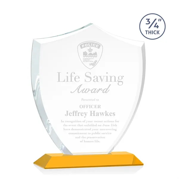 Scudo Shield Award - Amber - Scudo Shield Award - Amber - Image 8 of 9