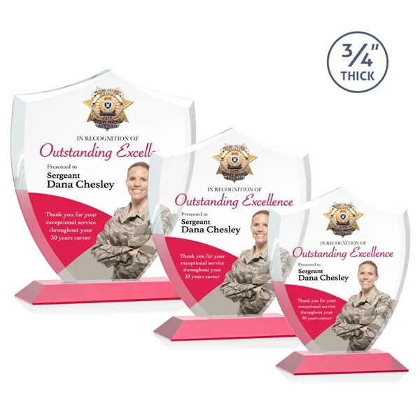 Scudo Shield VividPrint™ Award - Red - Scudo Shield VividPrint™ Award - Red - Image 0 of 9