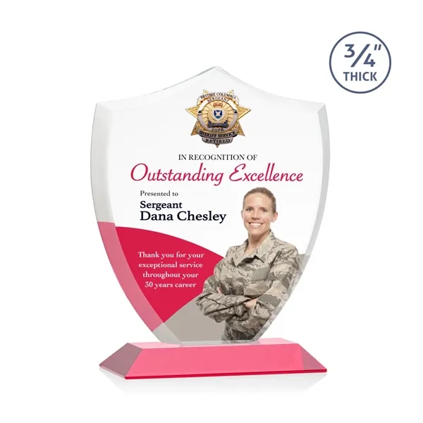 Scudo Shield VividPrint™ Award - Red - Scudo Shield VividPrint™ Award - Red - Image 1 of 9