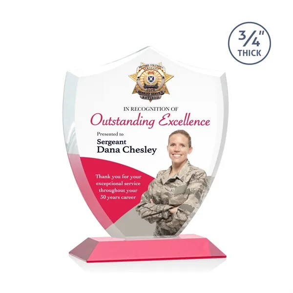 Scudo Shield VividPrint™ Award - Red - Scudo Shield VividPrint™ Award - Red - Image 6 of 9