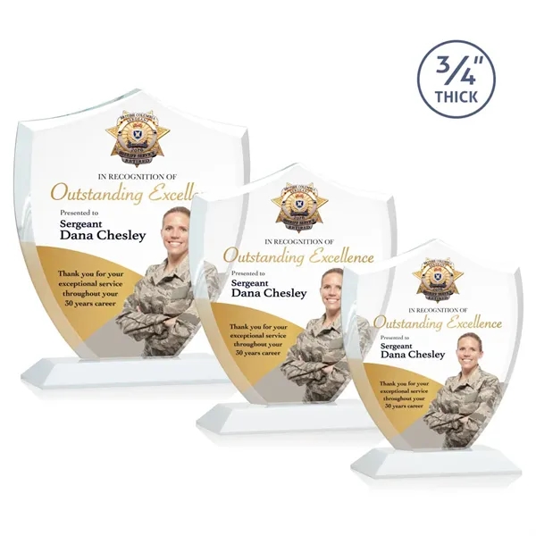 Scudo Shield VividPrint™ Award - White - Scudo Shield VividPrint™ Award - White - Image 0 of 9