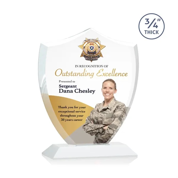 Scudo Shield VividPrint™ Award - White - Scudo Shield VividPrint™ Award - White - Image 6 of 9