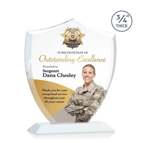 Scudo Shield VividPrint™ Award - White - Scudo Shield VividPrint™ Award - White - Image 8 of 9