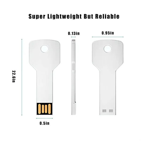 8GB Metal Key Shaped USB Flashdrive - 8GB Metal Key Shaped USB Flashdrive - Image 2 of 4