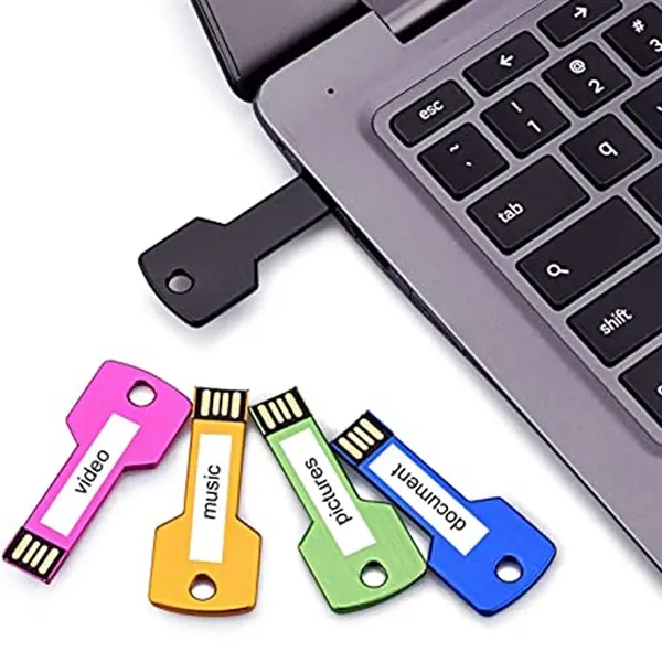8GB Metal Key Shaped USB Flashdrive - 8GB Metal Key Shaped USB Flashdrive - Image 4 of 4
