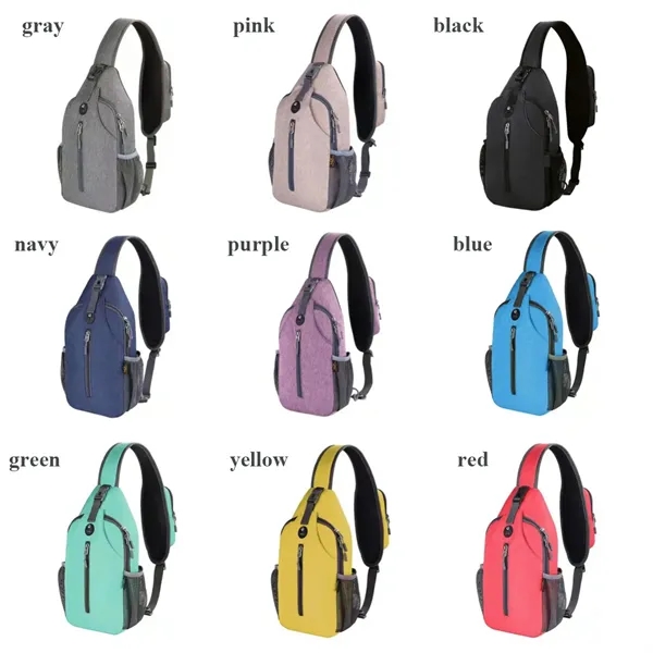 Crossbody Sling Chest Bag - Crossbody Sling Chest Bag - Image 1 of 5