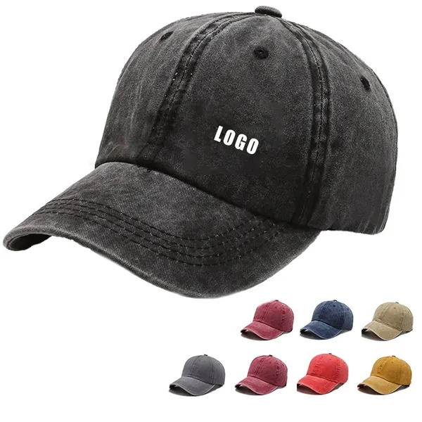 Washed Vintage Baseball Cap - Washed Vintage Baseball Cap - Image 0 of 5