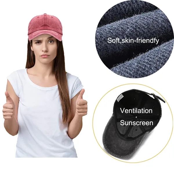 Washed Vintage Baseball Cap - Washed Vintage Baseball Cap - Image 4 of 5