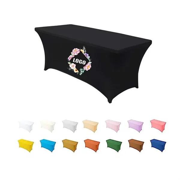 6 ft Rectangular Elastic Table Cloths - 6 ft Rectangular Elastic Table Cloths - Image 0 of 7
