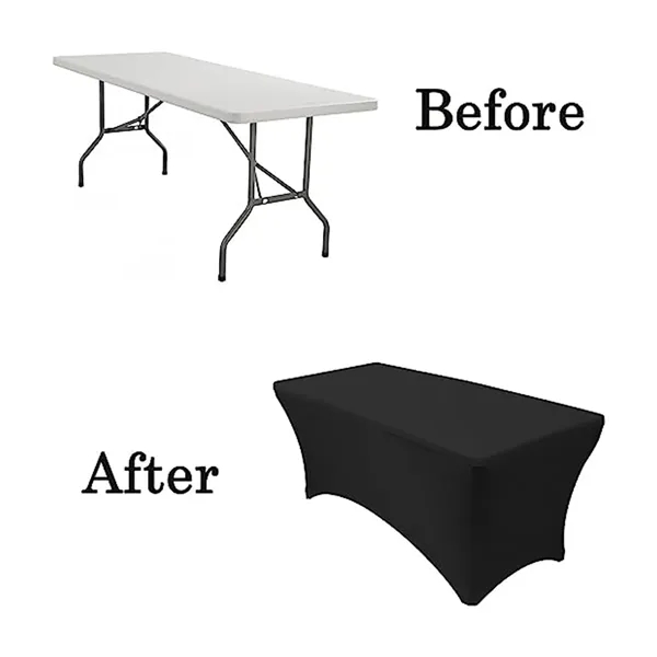 6 ft Rectangular Elastic Table Cloths - 6 ft Rectangular Elastic Table Cloths - Image 1 of 7