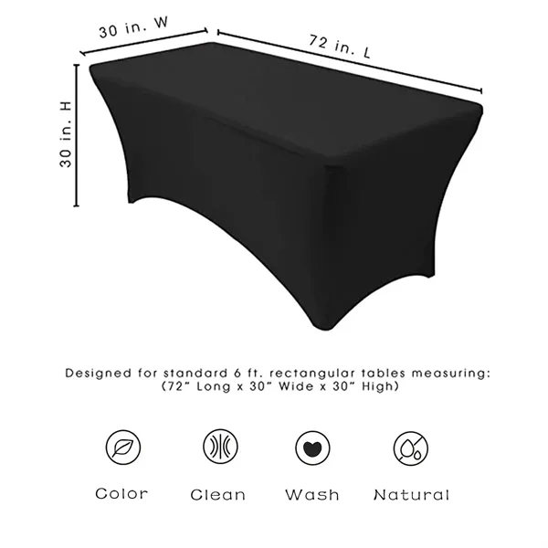 6 ft Rectangular Elastic Table Cloths - 6 ft Rectangular Elastic Table Cloths - Image 2 of 7