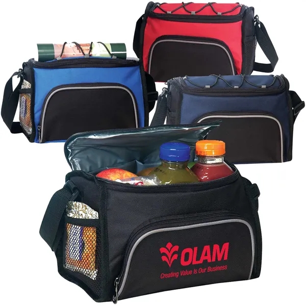 Lunch Cooler Bag w/ Pockets & Shoulder Strap - Lunch Cooler Bag w/ Pockets & Shoulder Strap - Image 0 of 4