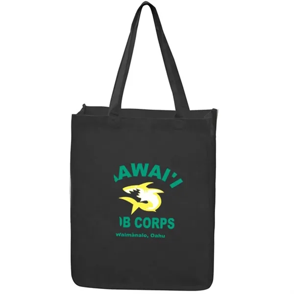 12oz.Cotton Canvas Reusable Book Tote Bag w/ Handles& Gusset - 12oz.Cotton Canvas Reusable Book Tote Bag w/ Handles& Gusset - Image 0 of 1