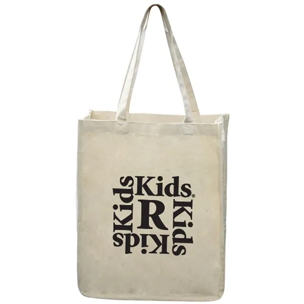 12oz.Cotton Canvas Reusable Book Tote Bag w/ Handles& Gusset - 12oz.Cotton Canvas Reusable Book Tote Bag w/ Handles& Gusset - Image 0 of 0