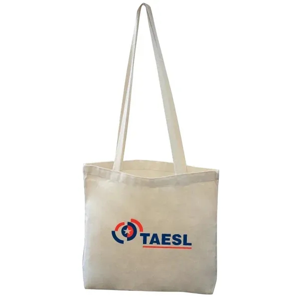 12 oz. Cotton Canvas Reusable Shopping Tote Bag w/ Straps - 12 oz. Cotton Canvas Reusable Shopping Tote Bag w/ Straps - Image 0 of 0