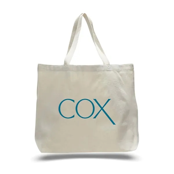 12oz.Cotton Canvas Reusable Tote Bag w/ Handles for Shopping - 12oz.Cotton Canvas Reusable Tote Bag w/ Handles for Shopping - Image 0 of 0