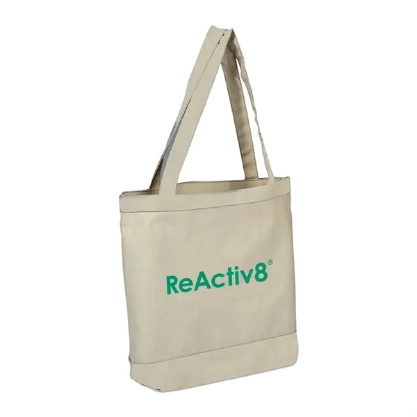 10 oz. Cotton Canvas Reusable Tote Bag w/ Handles; Shopping - 10 oz. Cotton Canvas Reusable Tote Bag w/ Handles; Shopping - Image 0 of 1