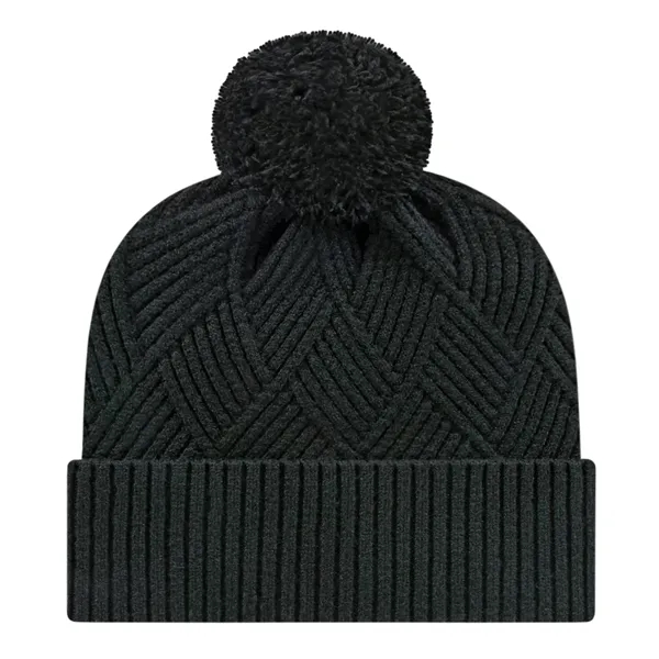 Premium Diagonal Weave Knit Cap with Cuff - Premium Diagonal Weave Knit Cap with Cuff - Image 1 of 8