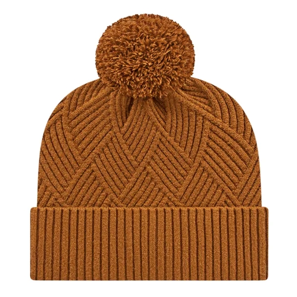 Premium Diagonal Weave Knit Cap with Cuff - Premium Diagonal Weave Knit Cap with Cuff - Image 8 of 8