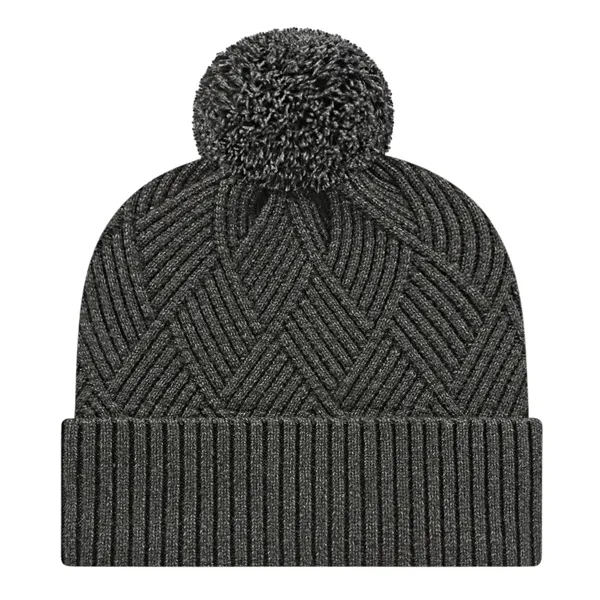 Premium Diagonal Weave Knit Cap with Cuff - Premium Diagonal Weave Knit Cap with Cuff - Image 2 of 8