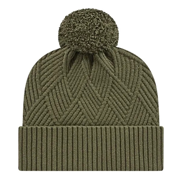 Premium Diagonal Weave Knit Cap with Cuff - Premium Diagonal Weave Knit Cap with Cuff - Image 7 of 8