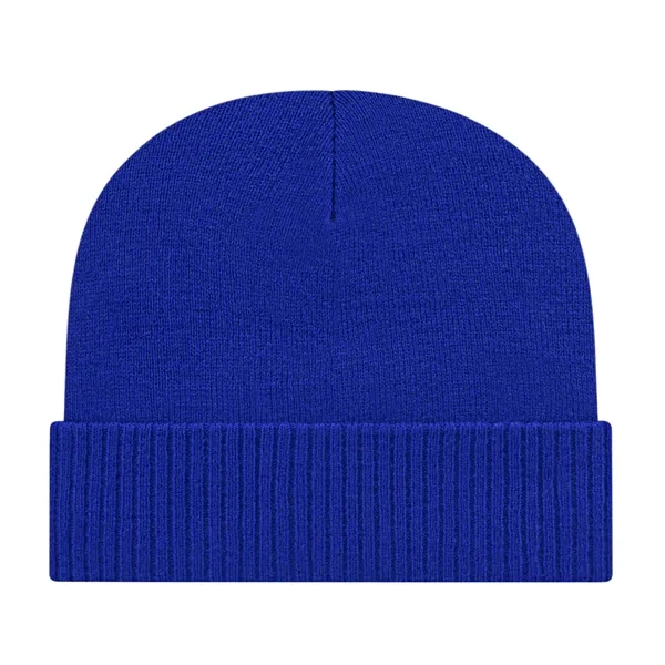Knit Cap with Ribbed Cuff - Knit Cap with Ribbed Cuff - Image 9 of 10