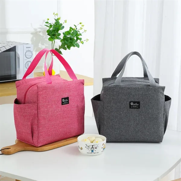 In Stock Custom Portable Reusable Tote Cooler Lunch Bags - In Stock Custom Portable Reusable Tote Cooler Lunch Bags - Image 3 of 8