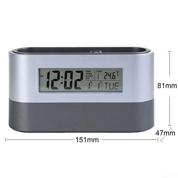 Multifunctional Pen Holder With Alarm Clock And Calendar - Multifunctional Pen Holder With Alarm Clock And Calendar - Image 1 of 10