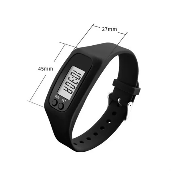 Digital LCD Silicone Fitness Tracker Wristband Pedometer - Digital LCD Silicone Fitness Tracker Wristband Pedometer - Image 1 of 10