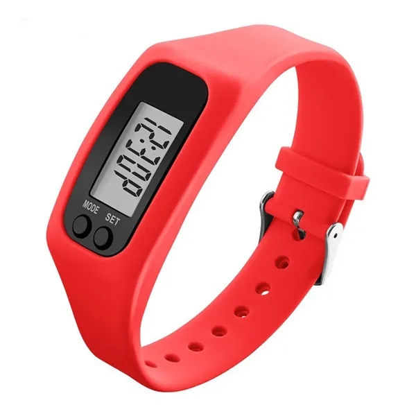 Digital LCD Silicone Fitness Tracker Wristband Pedometer - Digital LCD Silicone Fitness Tracker Wristband Pedometer - Image 3 of 10