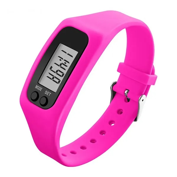 Digital LCD Silicone Fitness Tracker Wristband Pedometer - Digital LCD Silicone Fitness Tracker Wristband Pedometer - Image 8 of 10