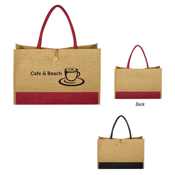 Jute Box Tote Bag - Jute Box Tote Bag - Image 0 of 6