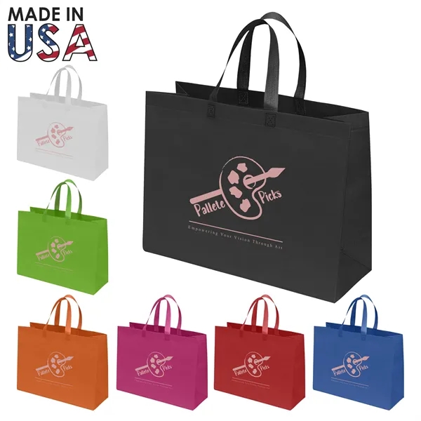 16x7x12 Reusable Non-Woven Tote Bag - 16x7x12 Reusable Non-Woven Tote Bag - Image 0 of 8