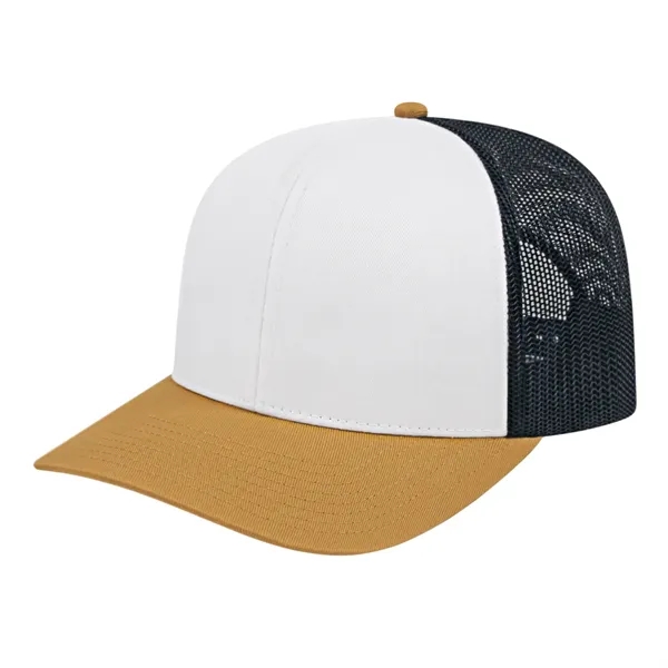 Poly/Cotton Trucker Mesh Back Cap - Poly/Cotton Trucker Mesh Back Cap - Image 20 of 29