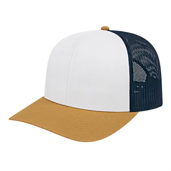 Poly/Cotton Trucker Mesh Back Cap - Poly/Cotton Trucker Mesh Back Cap - Image 21 of 29