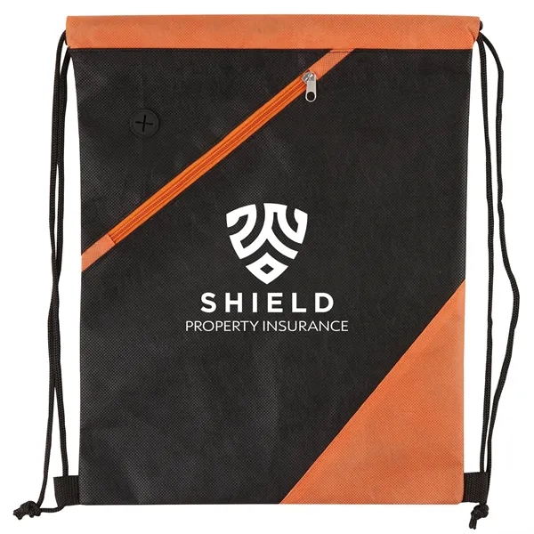 Apex RPET Non-Woven Drawstring Backpack - Apex RPET Non-Woven Drawstring Backpack - Image 4 of 9
